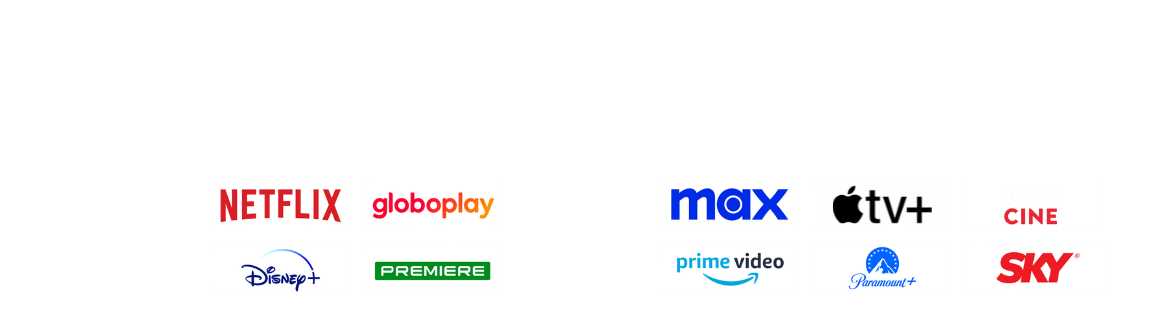 Vem com Globoplay e Assinatura Netflix incluso